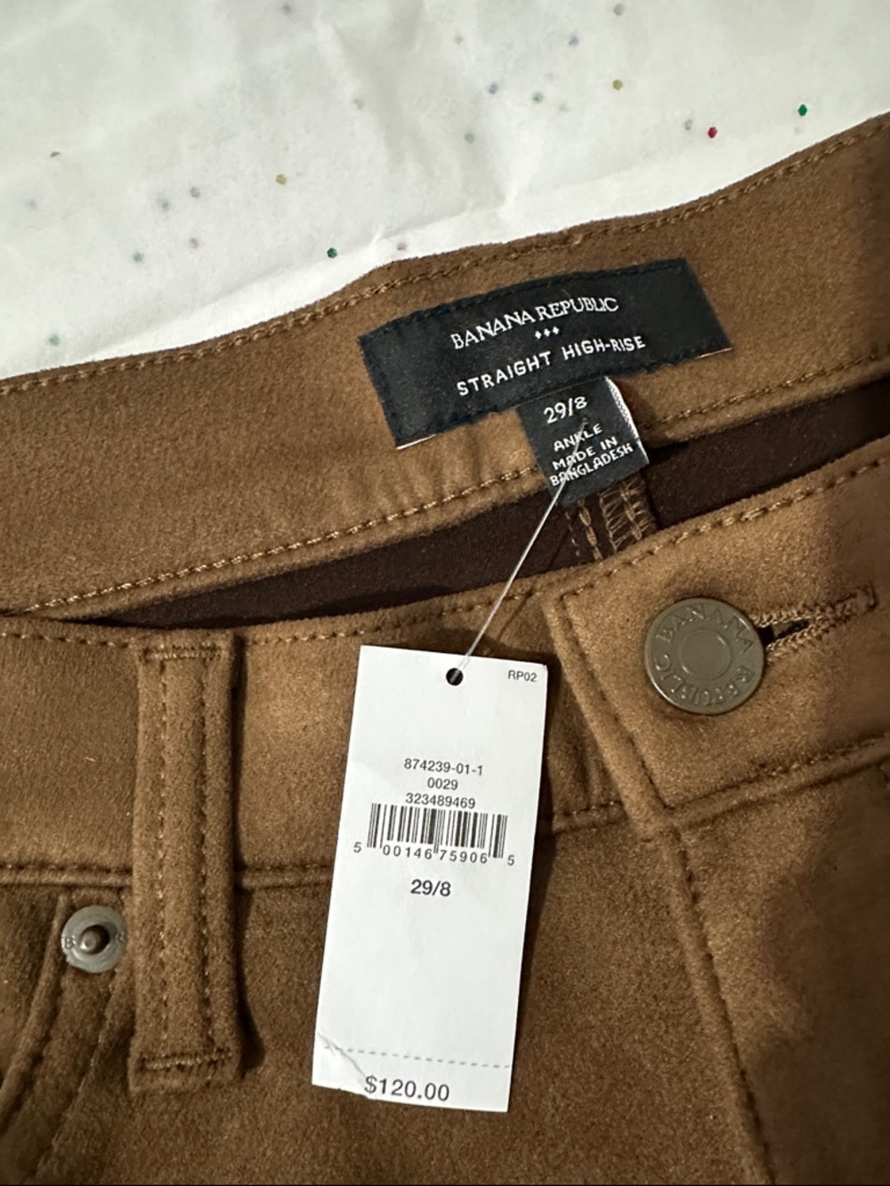 Banana Republic Wide-Leg Faux Suede Pants - Picture 5 of 6